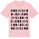 Pink Cotton t-shirt med Norumsbodarna ordlek t-shirt