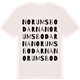Vintage White t-shirt med Norumsbodarna ordlek t-shirt