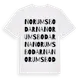 White t-shirt med Norumsbodarna ordlek t-shirt