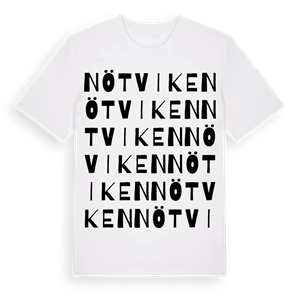 Nötviken ordlek t-shirt – ekologisk bomull t-shirt från Pinshirt