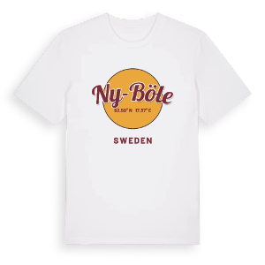 Ny-Böle cirkel t-shirt – ekologisk bomull t-shirt från Pinshirt