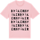 Pink Cotton t-shirt med Nyåker ordlek t-shirt