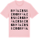 Pink Cotton t-shirt med Nyåkersberg ordlek t-shirt