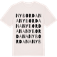 Vintage White t-shirt med Nybordana ordlek t-shirt