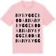 Pink Cotton t-shirt med Nybyggebodarna ordlek t-shirt