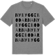 Mid Heather Gray t-shirt med Nybyggebodarna ordlek t-shirt