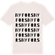 Vintage White t-shirt med Nyfors ordlek t-shirt