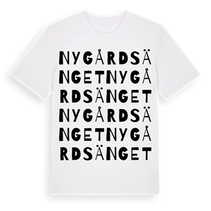 Nygårdsänget ordlek t-shirt – ekologisk bomull t-shirt från Pinshirt