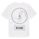 White t-shirt med Nyland t-shirt
