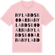 Pink Cotton t-shirt med Nylandsbodarna ordlek t-shirt
