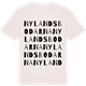 Vintage White t-shirt med Nylandsbodarna ordlek t-shirt