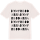 Vintage White t-shirt med Nymyrbodarna ordlek t-shirt