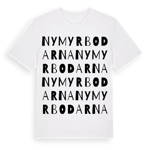 Nymyrbodarna ordlek t-shirt – ekologisk bomull t-shirt från Pinshirt