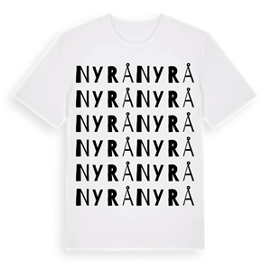 Nyrå ordlek t-shirt – ekologisk bomull t-shirt från Pinshirt