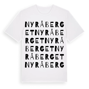Nyråberget ordlek t-shirt – ekologisk bomull t-shirt från Pinshirt