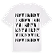 White t-shirt med Nyvik ordlek t-shirt