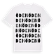 White t-shirt med Öden ordlek t-shirt