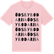 Pink Cotton t-shirt med Ödsbybodarna ordlek t-shirt