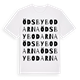 White t-shirt med Ödsbybodarna ordlek t-shirt