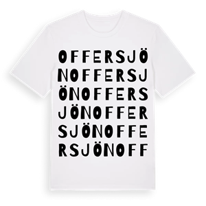 Offersjön ordlek t-shirt – ekologisk bomull t-shirt från Pinshirt