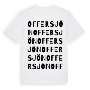 Offersjön ordlek t-shirt – ekologisk bomull t-shirt från Pinshirt