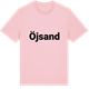 Pink Cotton t-shirt med Öjsand fetstil t-shirt
