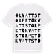 White t-shirt med Ökvattstorpet ordlek t-shirt