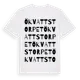 White t-shirt med Ökvattstorpet ordlek t-shirt