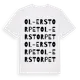 White t-shirt med Ol-Erstorpet ordlek t-shirt