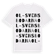 Ol-Svensbodarna ordlek t-shirt