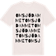 Vintage White t-shirt med Omsjödammet ordlek t-shirt