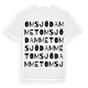 Omsjödammet ordlek t-shirt