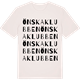 Vintage White t-shirt med Önskaklubben ordlek t-shirt