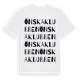 White t-shirt med Önskaklubben ordlek t-shirt