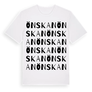 Önskan ordlek t-shirt – ekologisk bomull t-shirt från Pinshirt