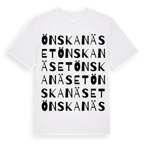 Önskanäset ordlek t-shirt – ekologisk bomull t-shirt från Pinshirt