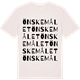 Vintage White t-shirt med Önskemålet ordlek t-shirt