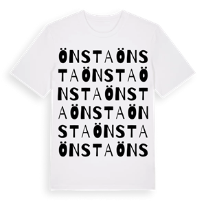Önsta ordlek t-shirt – ekologisk bomull t-shirt från Pinshirt