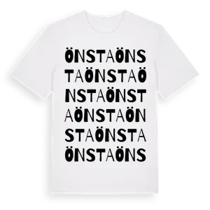 Önsta ordlek t-shirt – ekologisk bomull t-shirt från Pinshirt
