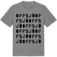 Mid Heather Gray t-shirt med Oppsjö ordlek t-shirt