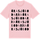 Pink Cotton t-shirt med Örasjöbodarna ordlek t-shirt