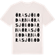 Vintage White t-shirt med Örasjöbodarna ordlek t-shirt