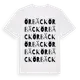 White t-shirt med Örbäck ordlek t-shirt