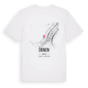 Örnen karta t-shirt – ekologisk bomull t-shirt från Pinshirt