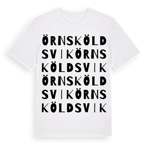 Örnsköldsvik ordlek t-shirt – ekologisk bomull t-shirt från Pinshirt