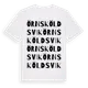 White t-shirt med Örnsköldsvik ordlek t-shirt
