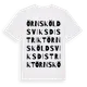 White t-shirt med Örnsköldsviks Distrikt ordlek t-shirt
