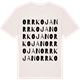 Vintage White t-shirt med Orrkojan ordlek t-shirt