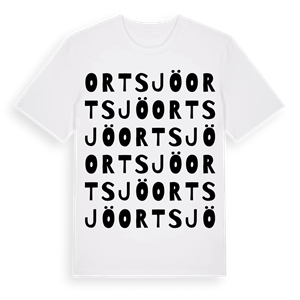 Ortsjö ordlek t-shirt – ekologisk bomull t-shirt från Pinshirt