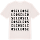 Vintage White t-shirt med Osele ordlek t-shirt